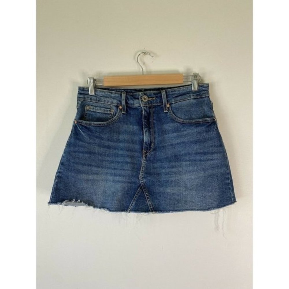Levis Denizen Womens Size 11 Blue Bight Rise Denim Jean Skirt